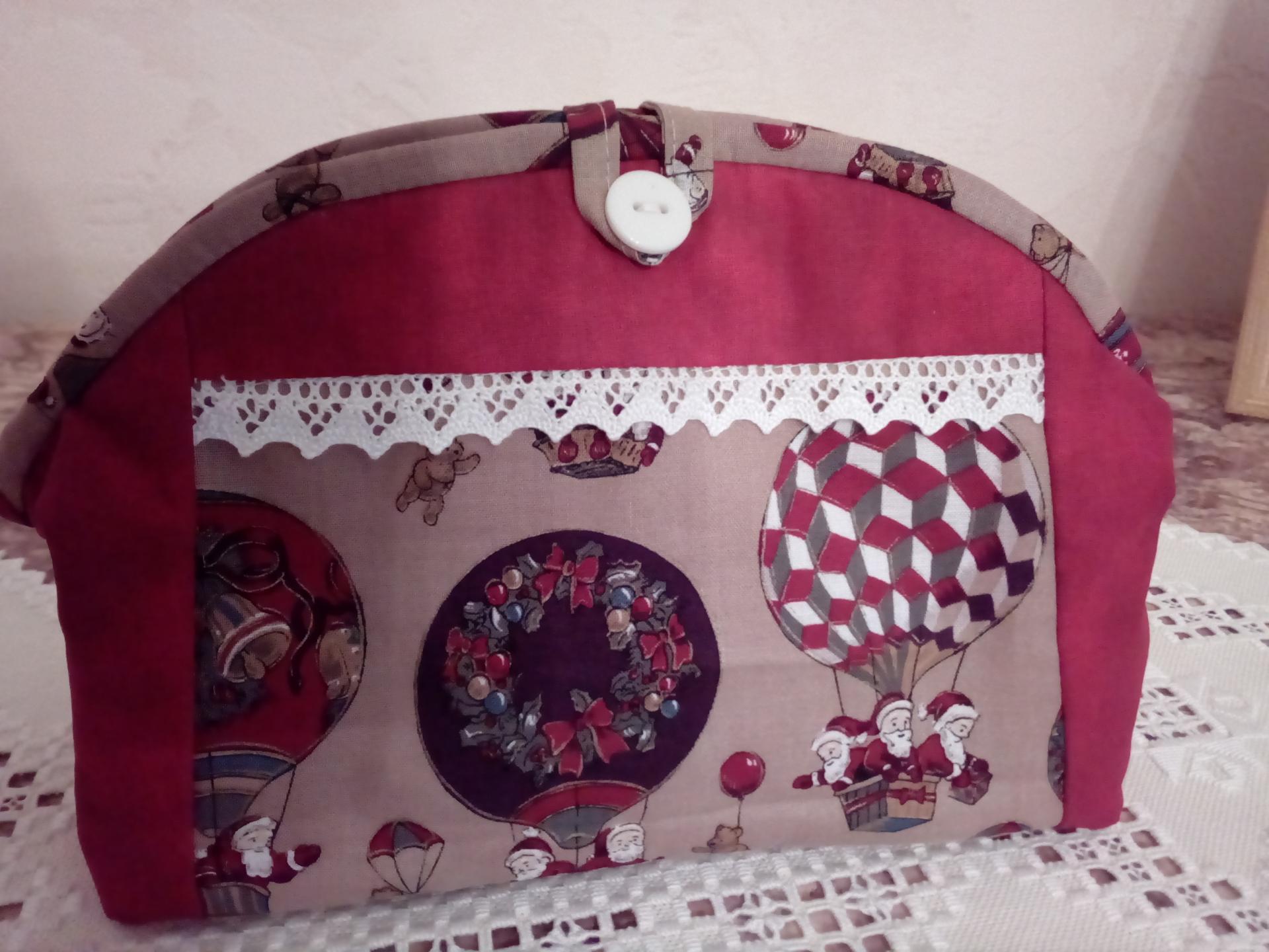Trousse patchwork avec fermeture éclair