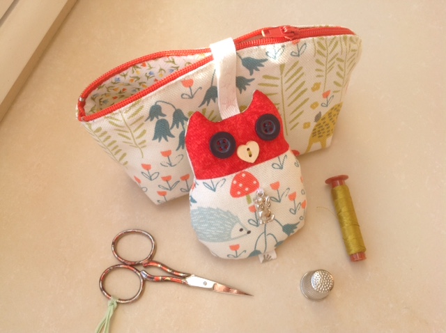 Mini-trousse et porte-clé hibou