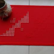 Napperon moderne rouge