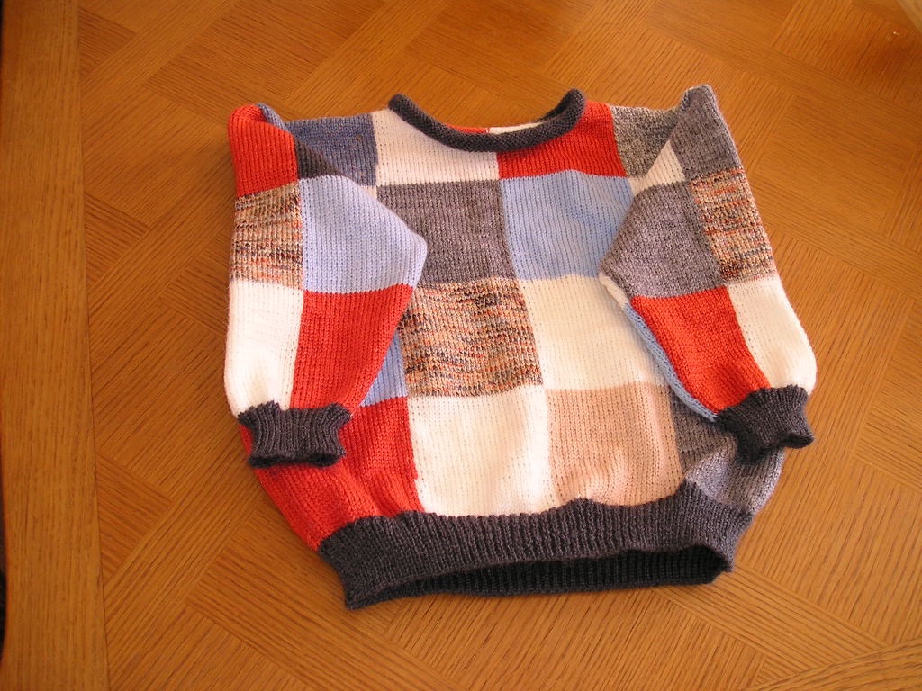 Pull pour utiliser les restes de laine